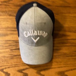 Callaway Golf like NEW hat- worn once. gray-navy